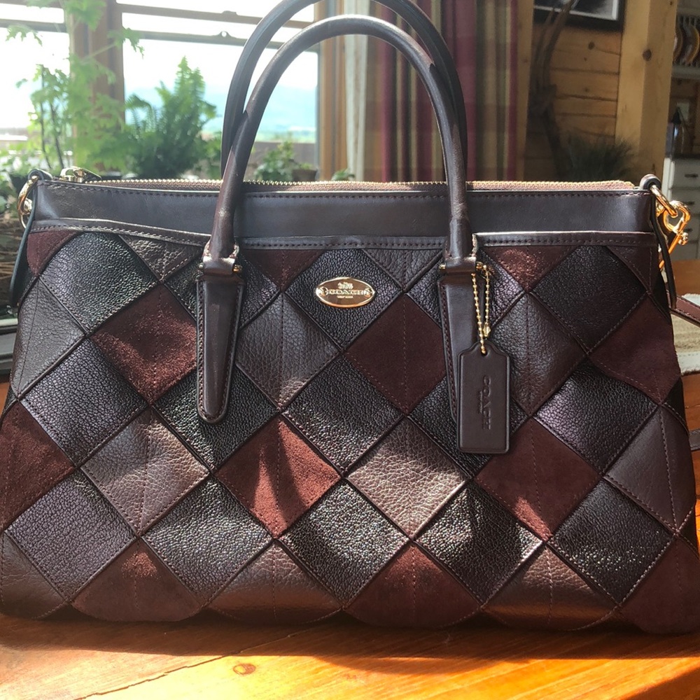 Burgundy Coach Bag